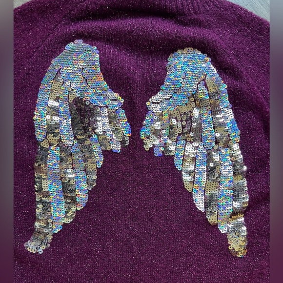 Children’s place sequin wings sweater dress in Tart Raisin size 10-12/L NWT! - Picture 8 of 8